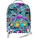 Graffiti Pop Art Crazy Retro Double Compartment Backpack View3