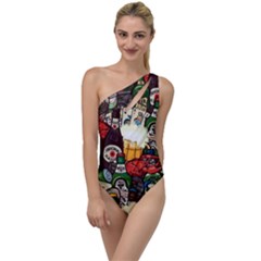 Graffiti Go Art To One Side Swimsuit by Bedest