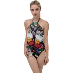Graffiti Go Art Go With The Flow One Piece Swimsuit by Bedest