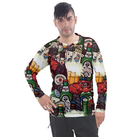 Graffiti Go Art Men s Pique Long Sleeve T-shirt by Bedest