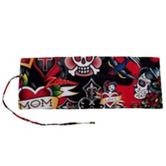 Graffiti Tatoo Skate Art Boom Roll Up Canvas Pencil Holder (s) by Bedest