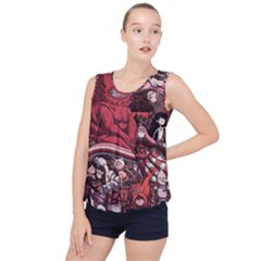 Adventure Time Cartoon Bubble Hem Chiffon Tank Top by Bedest