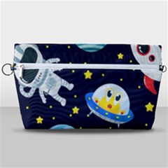 Space Seamless Pattern Illustration Handbag Organizer by Hannah976