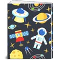 Space Seamless Pattern Cartoon Art 8  x 10  Softcover Notebook View2