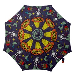 Vector Flat Space Design Background Hook Handle Umbrellas (small) by Hannah976