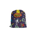 Vector Flat Space Design Background Drawstring Pouch (Small) View1