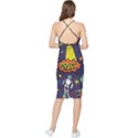 Vector Flat Space Design Background Bodycon Cross Back Summer Dress View2