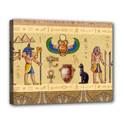 Egypt Horizontal Illustration Canvas 14  X 11  (stretched) by Hannah976