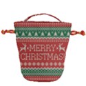 Merry Christmas  Pattern Drawstring Bucket Bag View2