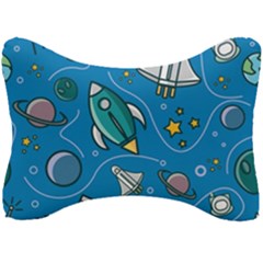 About Space Seamless Pattern Seat Head Rest Cushion by Hannah976