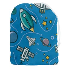 About Space Seamless Pattern Drawstring Pouch (3xl) by Hannah976