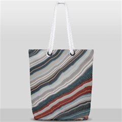 Dessert Road  pattern  All Over Print Design Full Print Rope Handle Tote (small) by coffeus