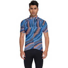 Dessert Waves  pattern  All Over Print Design Men s Short Sleeve Cycling Jersey by coffeus
