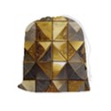 Golden Mosaic Tiles  Drawstring Pouch (XL) View1