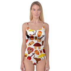 Africa Jungle Ethnic Tribe Travel Seamless Pattern Vector Illustration Camisole Leotard  by Hannah976