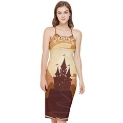 Beautiful Castle Bodycon Cross Back Summer Dress by Hannah976