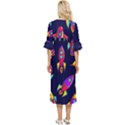 Space Patterns Double Cuff Midi Dress View4