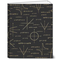 Abstract Math Pattern 8  X 10  Softcover Notebook by Hannah976