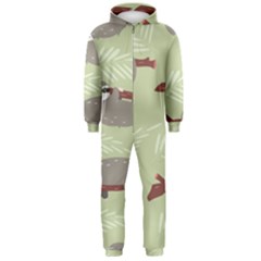 Sloths Pattern Design Hooded Jumpsuit (men) by Hannah976