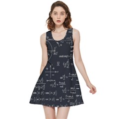 Mathematical Seamless Pattern With Geometric Shapes Formulas Inside Out Reversible Sleeveless Dress by Hannah976