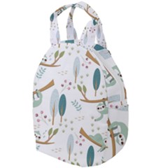 Pattern Sloth Woodland Travel Backpack by Hannah976