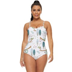 Pattern Sloth Woodland Retro Full Coverage Swimsuit by Hannah976