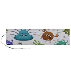 Dangerous Streptococcus Lactobacillus Staphylococcus Others Microbes Cartoon Style Vector Seamless P Roll Up Canvas Pencil Holder (l) by Ravend