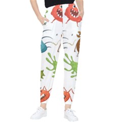 Dangerous Streptococcus Lactobacillus Staphylococcus Others Microbes Cartoon Style Vector Seamless P Women s Tapered Pants by Ravend