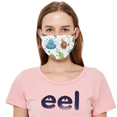 Dangerous Streptococcus Lactobacillus Staphylococcus Others Microbes Cartoon Style Vector Seamless P Cloth Face Mask (adult) by Ravend