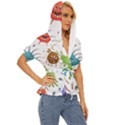 Dangerous Streptococcus Lactobacillus Staphylococcus Others Microbes Cartoon Style Vector Seamless P Lightweight Drawstring Hooded Top View3