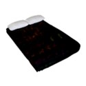 Mathematical Colorful Formulas Drawn By Hand Black Chalkboard Fitted Sheet (Full/ Double Size) View2