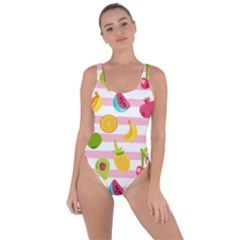 Tropical Fruits Berries Seamless Pattern Bring Sexy Back Swimsuit by Ravend