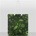 Bacteria Virus Seamless Pattern Inversion Full Print Rope Handle Tote (Large) View1