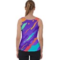 Multicolored Abstract Background Velvet Tank Top View2