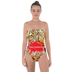 Garden Lover Tie Back One Piece Swimsuit by TShirt44