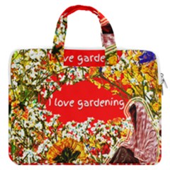 Garden Lover Macbook Pro 16  Double Pocket Laptop Bag  by TShirt44