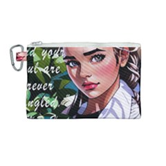 Love Quotes Design Canvas Cosmetic Bag (medium) by TShirt44