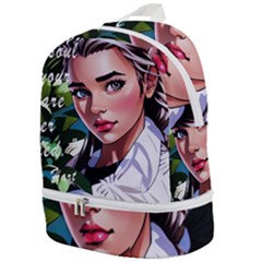 Love Quotes Design Zip Bottom Backpack by TShirt44