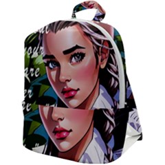 Love Quotes Design Zip Up Backpack by TShirt44