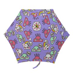 Cloud Seamless Pattern Mini Folding Umbrellas by Apen
