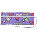 Cloud Seamless Pattern Roll Up Canvas Pencil Holder (M) View2
