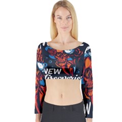 Dont Fear Long Sleeve Crop Top by Saikumar