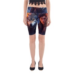 Be Fearless Yoga Cropped Leggings by Saikumar