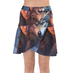 Be Fearless Wrap Front Skirt by Saikumar