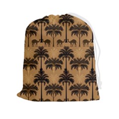 Peacock Feathers Drawstring Pouch (2xl) by Jatiart