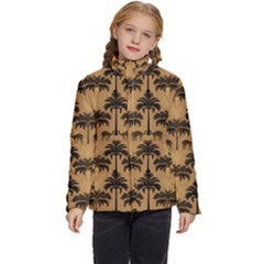 Abstract Design Background Pattern Kids  Puffer Bubble Jacket Coat by Jatiart