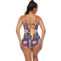 Exotic Seamless Pattern With Parrots Fruits Retro Full Coverage Swimsuit View4