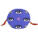 Eye Star Asterisk Pattern Background Drawstring Bucket Bag View3