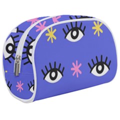 Eye Star Asterisk Pattern Background Make Up Case (medium) by Ravend