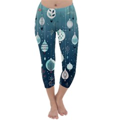 Ball Bauble Winter Capri Winter Leggings  by Ravend
